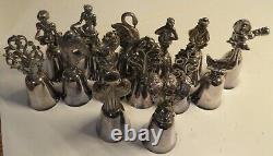 Reed & Barton Twelve Days of Christmas Bells Silverplate Complete Set of 12 + 2