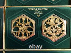 Reed and Barton 12 Days of Christmas Ornaments Complete in Boxes Gold/Silver