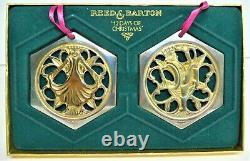 Reed and Barton 12 Days of Christmas Silver Gold Ornament Set COMPLETE EVC