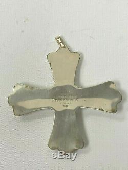 Reed and Barton Sterling Silver Cross Christmas Ornament 2009