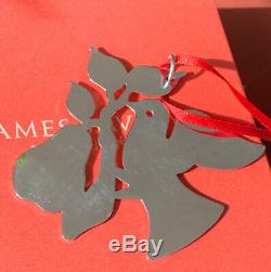 Retired James Avery 925SS Partridge in a Pear Tree Christmas Ornament Gift Box