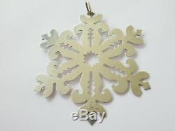 Retired James Avery Sterling Silver Nordic Snowflake Christmas Ornament Pendant