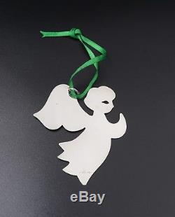 Retired James Avery Sterling Silver Praying Angel Christmas Ornament 3 M552