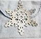 Retired James Avery Sterling Silver Snowflake Christmas Ornament With Box