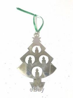 Retired James Avery Tree with Candles 925 Sterling Silver Christmas Ornament