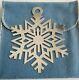 Retired & Rare James Avery Sterling Silver Snowflake Christmas Ornament With Box