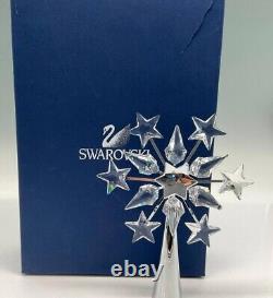 Retired Swarovski Silver Rhodium Star Christmas Tree Topper Model 632784