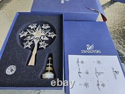 Retired Swarovski Silver Rhodium Star Christmas Tree Topper Model 632784