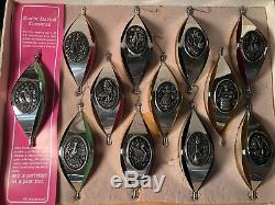 Retro International Silver 12 Days Of Christmas Sterling Silver Ornaments