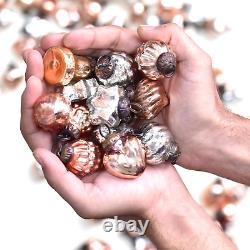 Rose Gold Silver Christmas Ornaments -200 Piece- Vintage Christmas Decorations
