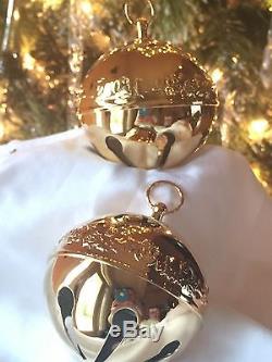 SALE Rare7 Wallace Silver GOLD Plated Christmas Jingle Sleigh Bell Ornaments NEW
