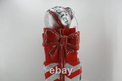 SEE NOTES Alpine Corporation YEN572CC Red Holiday Decor Believe Ornament Statue