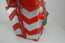 SEE NOTES Alpine Corporation YEN572CC Red Holiday Decor Believe Ornament Statue