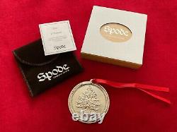 SPODE SECOND EDITION 2009 Sterling Silver Christmas Tree Ornament in Box. RARE