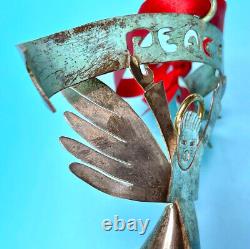 STERLING CHRISTMAS ORNAMENT BY EMILIA CASTILLO Angel With Peace Banner