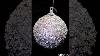 Sequin Beaded Ball Christmas Hanging Ornament 5 25 In D Silver