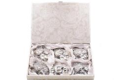 Set Of 6 Limited Edition Buccellati Christmas Ornament Sterilng Silver 925 Italy