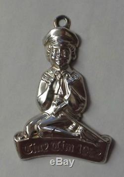 Set of 6 Oneida Sterling Silver Christmas Carol Character Ornaments