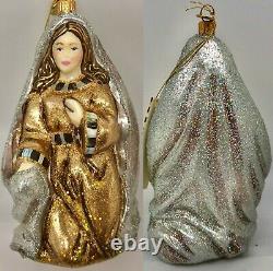 Set of 7 MacKenzie-Childs Nativity of Jesus Holy Family Glass Ornaments 2018 NEW