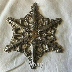 Set of 8 Gorham Sterling Silver Christmas Snowflakes Various Years (80s & 90s)