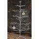 Silver Finish 36 Metal Christmas Ornament Display Tree Holiday Decoration