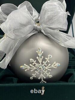 Snowflake Natalie Sarabella Extra Large Blown Glass Ornament