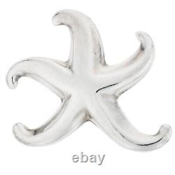 Starfish Handmade Sterling Silver Christmas Ornament 925 Vtg Necklace Pendant