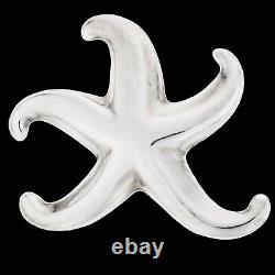 Starfish Handmade Sterling Silver Christmas Ornament 925 Vtg Necklace Pendant