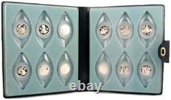 Sterling Silver 12 Days of Christmas Collectible Ornament Set in Original