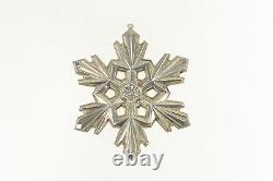 Sterling Silver 1990 Gorham 20th Anniversary Snowflake Christmas Ornament 00