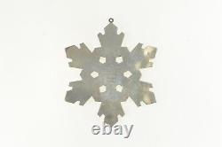 Sterling Silver 1990 Gorham 20th Anniversary Snowflake Christmas Ornament 00