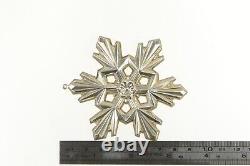 Sterling Silver 1990 Gorham 20th Anniversary Snowflake Christmas Ornament 00