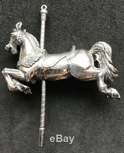 Sterling Silver Cazenovia Abroad Carousel Horse Christmas Ornament Limited Ed. #
