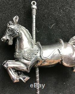 Sterling Silver Cazenovia Abroad Carousel Horse Christmas Ornament Limited Ed. #