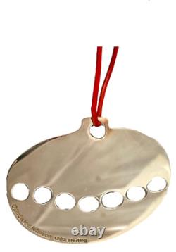 Sterling Silver Christmas Apple Ornament by Linda Lee Johnson