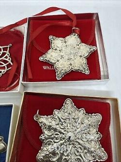 Sterling Silver Christmas Ornament Including Lunt, Wallace, Reeds&Barton 4 Ps