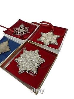 Sterling Silver Christmas Ornament Including Lunt, Wallace, Reeds&Barton 4 Ps