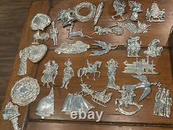Sterling Silver Christmas Ornament Lot