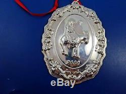Sterling Silver Christmas Ornament Reed & Barton Francis I Mary on Donkey 2000