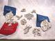 Sterling Silver Christmas Ornaments (lot of 10) Wallace & Reed Barton