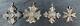 Sterling Silver REED & BARTON 1973 1974 1976 1977Christmas Cross Ornament Lot