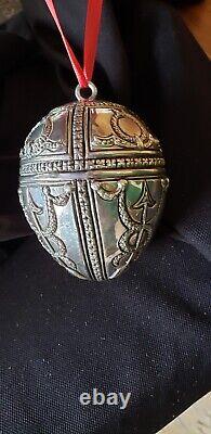 Sterling silver Christmas Ornament Faberge Egg By Neiman Marcus Only 150 Made