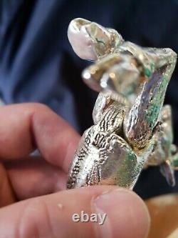 Sterling silver Christmas Ornament Neiman Marcus Reindeer Extremely rare