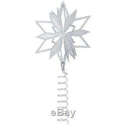 Swarovski Clear Crystal Silver Tone CHRISTMAS TREE TOPPER / Ornament #5064262