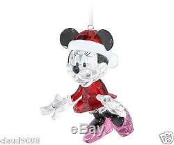 Swarovski Silver Crystal Disney Minnie Mouse Christmas Ornament 2013 5004687 Mib