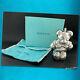 TIFFANY & Co Sterling Silver TEDDY BEAR Ornament / Signed & Dated 1990 Vintage
