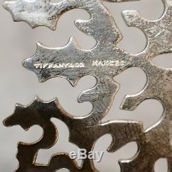 TIFFANY MAKERS Christmas Ornament 1994 Snowflake. 925 Sterling Silver Patina 3