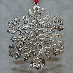 TIFFANY MAKERS Christmas Ornament 1994 Snowflake. 925 Sterling Silver Patina 3