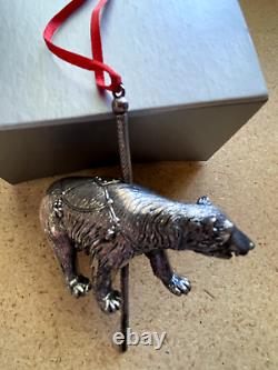 The Cazenovia Abroad Sterling Carousel SNEAKY TIGER Christmas Ornament