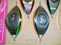 The Twelve Days Of Christmas Sterling Silver Ornaments 1972 Complete Set Rare
